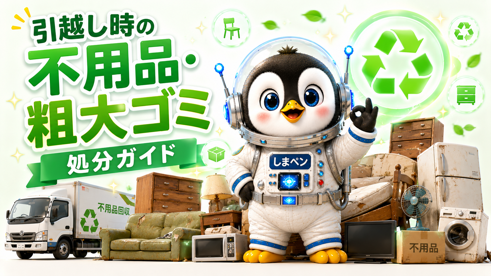 広島の引越し不用品処分方法イラスト
